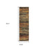 2' X 8' Gold And Slate Abstract Runner Rug
